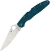 Spyderco Police 4 Lightweight - Satin Plain Edge K390 High Carbon Blade - Blue FRN Handles ( SC07FP4K390)