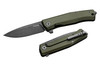 LionSTEEL Myto: hi-tech EDC folding knife for all everyday activities - Green / Old Black (MT01A GB)