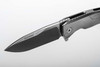 LionSTEEL ROK Aluminum: the foldable E.D.C. knife with aluminium hand and SOLID® knife technology - Black handle black blade 