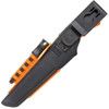 Mora Bushcraft Survival Knife with Firesteel and Sharpener 12051 - Hi-Vis Orange