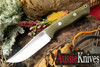 Bark River Knives EXT-2 LT 3V Hunter - Green Canvas Micarta