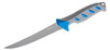 Buck 0145BLS Hookset Salt Water Fillet Knife 6" 5Cr15MoV Titanium Coated Blade, Blue Polypropylene and Rubber Overmold Handles, Plastic Sheath