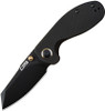 CJRB Maileah Linerlock Black PVD Blade.  Black G10 handle.