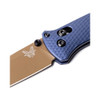 BENCHMADE 537FE-02 Bailout Axis Folding Knife, Crater Blue, NEW
