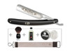 Boker King Cutter Black Carbon Steel Straight Razor Set