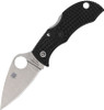 Spyderco  Manbug Lockback. Black bi-directional texture FRN handle. 