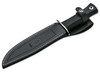 Muela Sarrio 19G. Slip-proof grip. Black leather sheath
