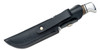 Buck 117 Brahma Pro Fixed Blade Knife 4.5" S35VN Satin Clip Point, Green Canvas Micarta Handle, Leather Sheath