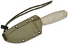 ESEE Knives ESEE-3P-MB-DT Desert Tan Plain Edge, OD Green Sheath, MOLLE Back and Clip Plate