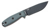  ESEE Knives ESEE-4P 4.5" 1095 Black Plain Blade, Canvas Micarta Handles, Black Sheath, Clip Plate (ESEE-4P)