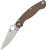 Spyderco Military 2 Compression Lock Brown Micarta (SC36MPCW2)