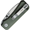 Civivi Baby Banter Linerlock Green canvas micarta handle. Stonewash finish Nitro V steel blade.
