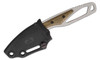 Buck 630GRS PakLite Hide Pro Fixed Blade Knife 2.75" S35VN Stonewashed Drop Point Blade, Skeletonized Steel Handle with Green Canvas Micarta Slabs, Polypropylene Sheath