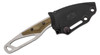 Buck 630GRS PakLite Hide Pro Fixed Blade Knife 2.75" S35VN Stonewashed Drop Point Blade, Skeletonized Steel Handle with Green Canvas Micarta Slabs, Polypropylene Sheath