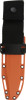 Cold Steel  SRK Fixed Blade Orange. Black coated SK5 carbon steel blade.