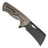 KANSEPT Leviathan Flipper Bronze Anodized Titanium Handle (3.9''CPM S35VN Blade ) Warhawk Knives Design - K1083A2