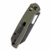 Tenable Shard Cross Bar Lock Olive Green G10 Handle (3.47'' Blue Coated 14C28N Blade) Kim Ning Design - T1006V3
