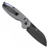 Tenable Model 6 Cross Bar Lock Black Micarta Handle (3.1" Blackwash 14C28N Blade) Nick Swan Design - T1022V5