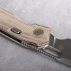 Vosteed Psyop Top Linerlock Natural Canvas Micarta
