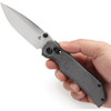 Tenable Knives Eaglestrike Crossbar Lock Black canvas micarta handle.