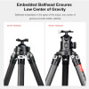 SUNWAYFOTO T4020CMLI Inverted Leg Carbon Fiber Heavy Duty Tripod PLUS IB-65 65mm heavy duty ball head. 40kg  +