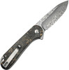 Civivi Elementum II Button Lock. Golden shredded carbon fiber resin handle. CF