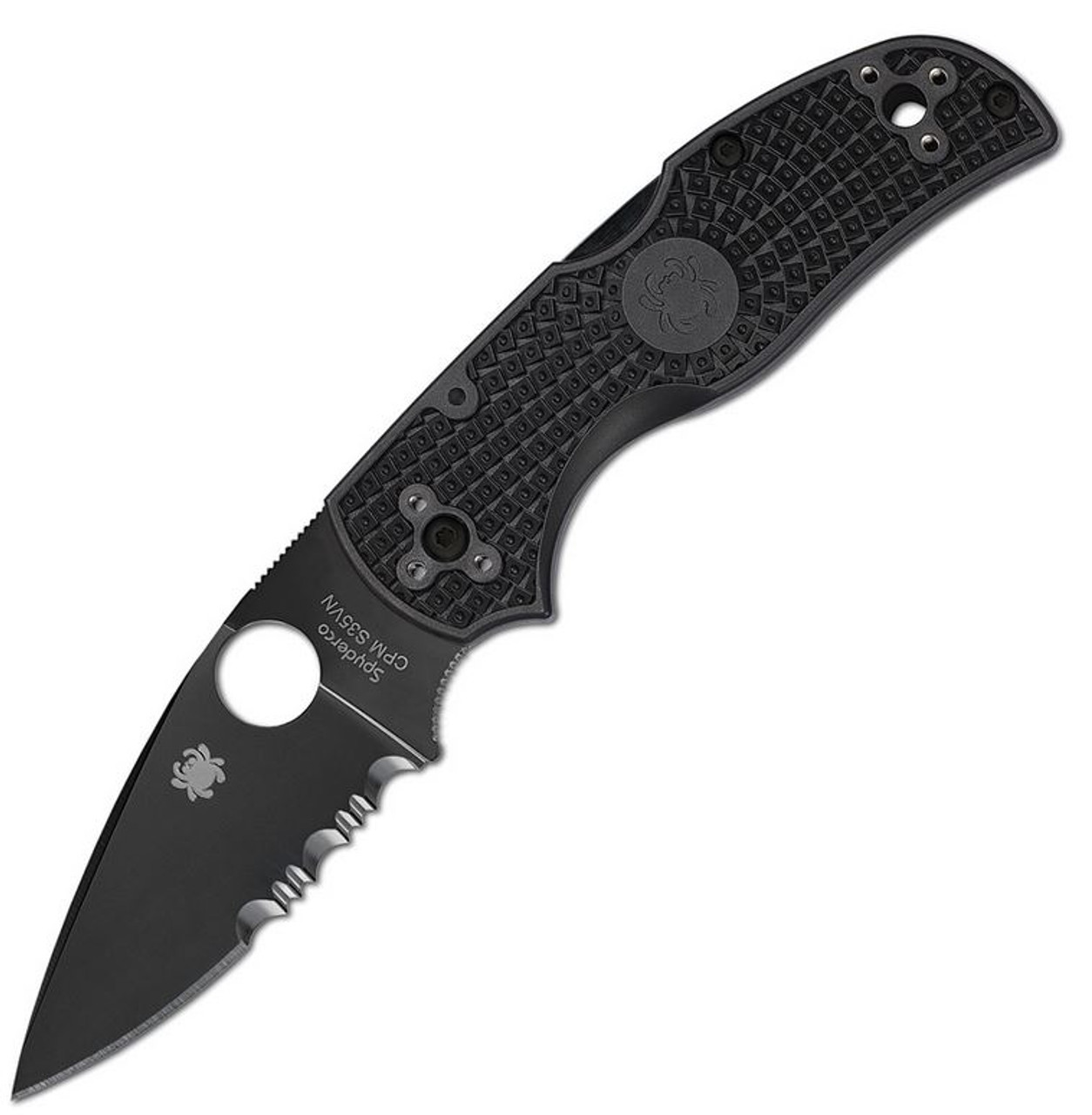 Spyderco Native 5 Lightweight Black Part Serrated