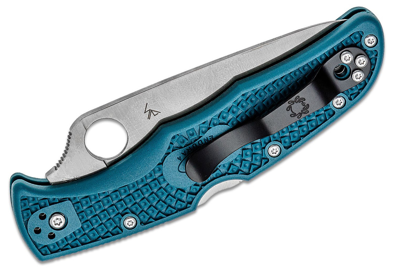 Spyderco Endura 4 Lockback Blue. K390 tool steel blade