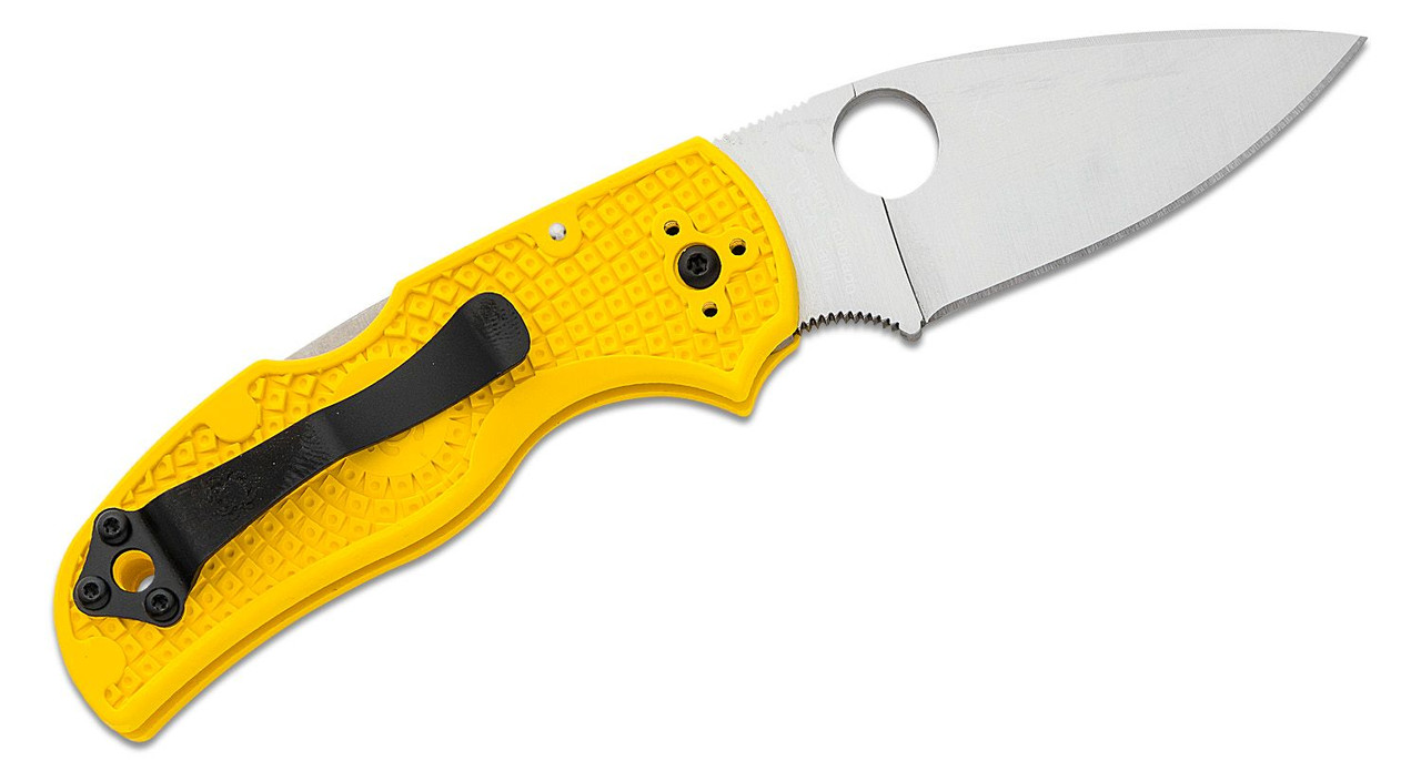Spyderco Native 5 Salt Lockback Yellow - CPM Magnacut