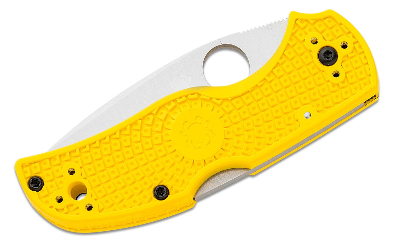 Spyderco Native 5 Salt Lockback Yellow - CPM Magnacut
