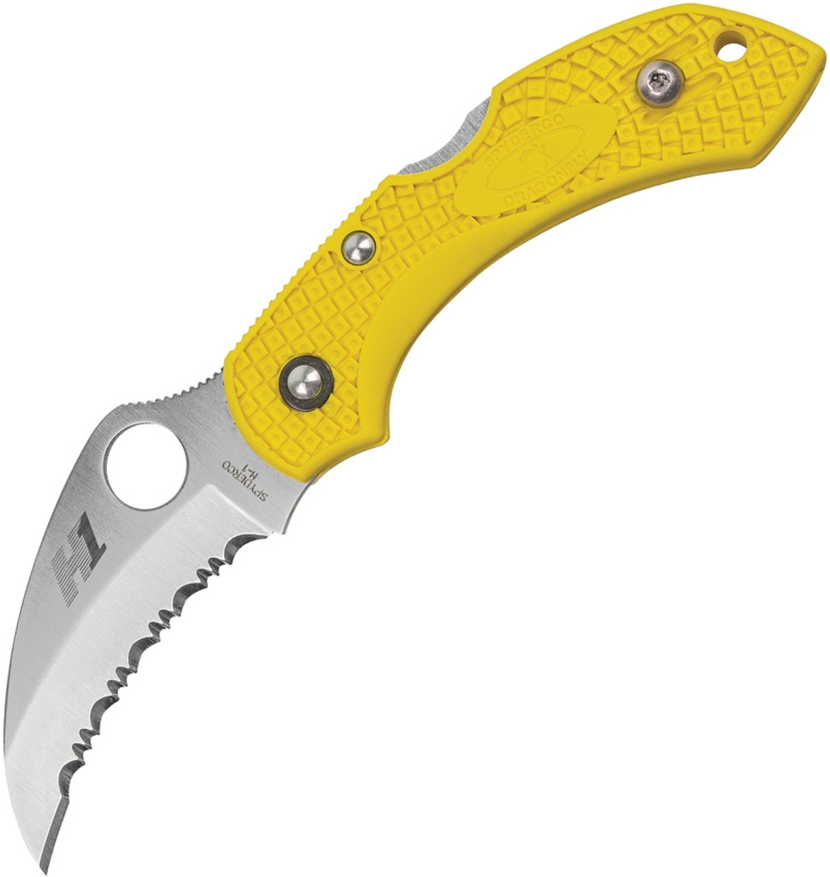 Spyderco Dragonfly 2 Salt Lockback. H2 steel hawkbill blade.