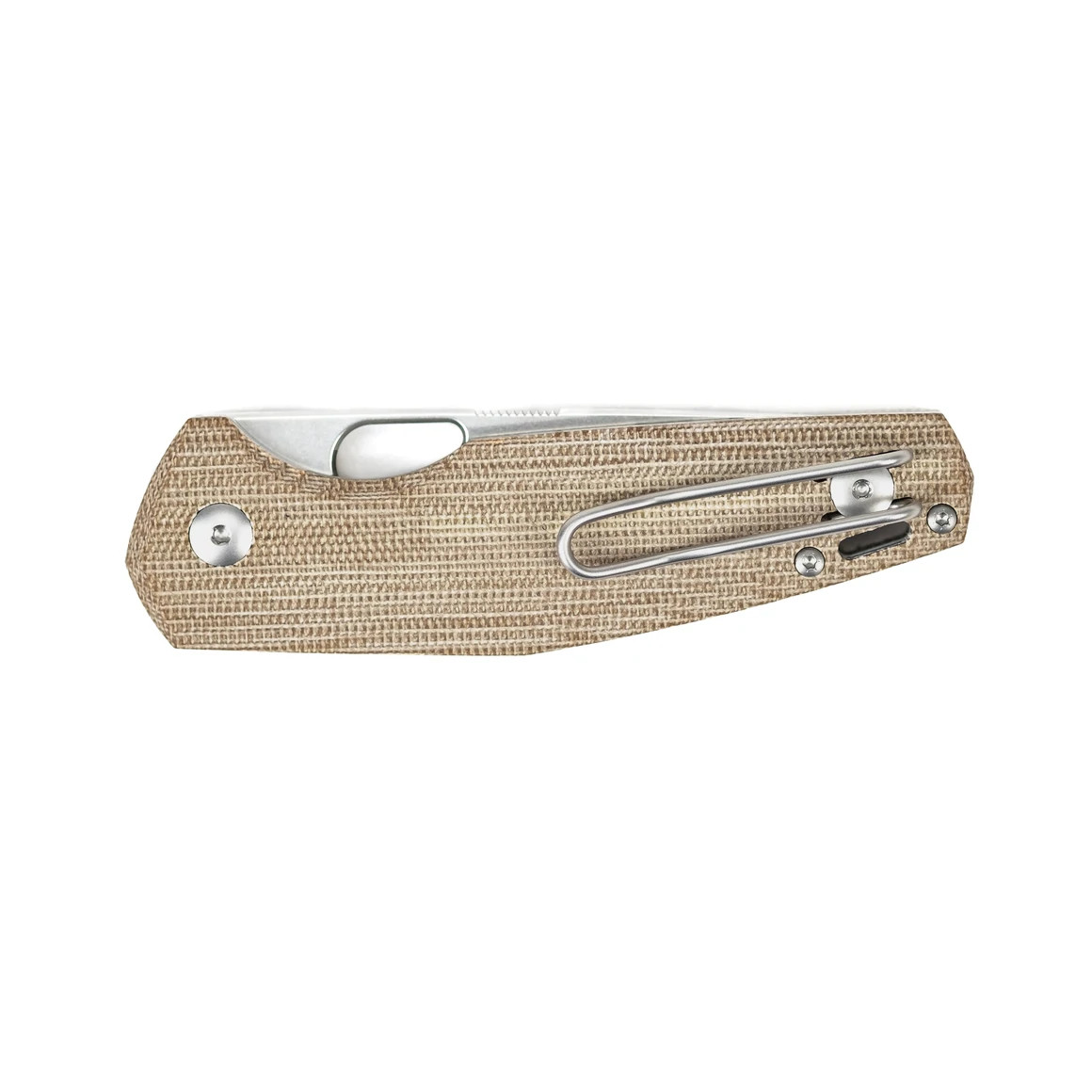 GiantMouse ACE Nimbus V2 - Natural Canvas Micarta (NIMBUS-V2-NAT