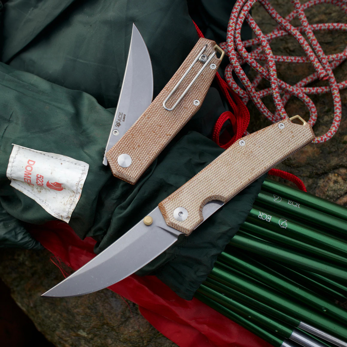 GiantMouse ACE Clyde - Natural Canvas and Brass (CLYDE-NAT-MICARTA