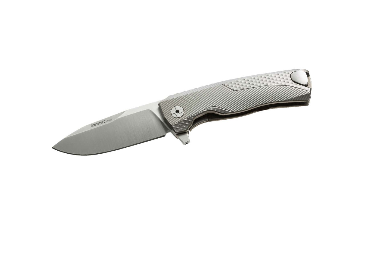 LionSTEEL ROK Titanium: the foldable titanium E.D.C. with SOLID® handle - Grey 