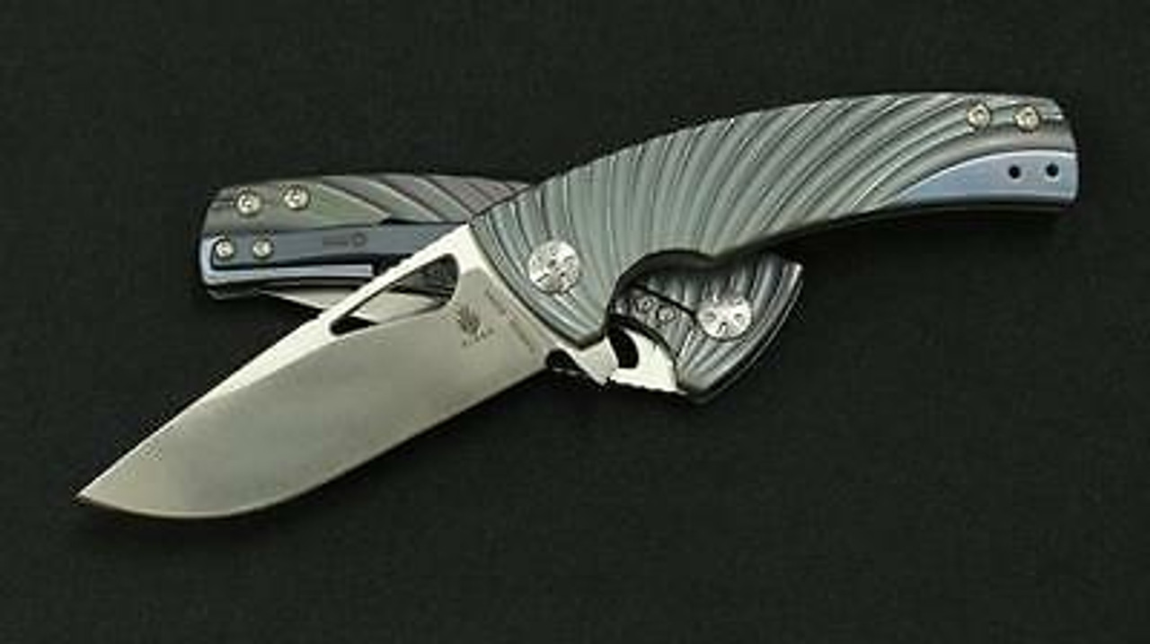 Kizer Cutlery Kyre blue/grey Titanium Framelock 