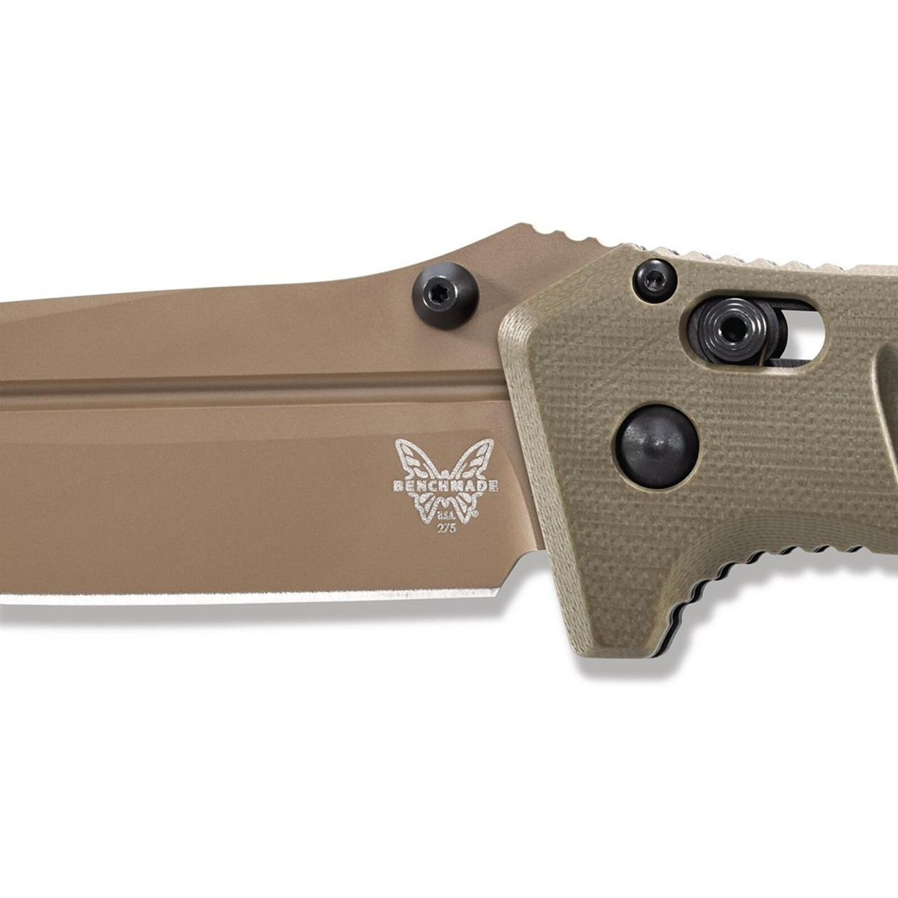 BENCHMADE 275FE-2 ADAMAS Axis Folding Knife, Flat Earth Plain Edge 