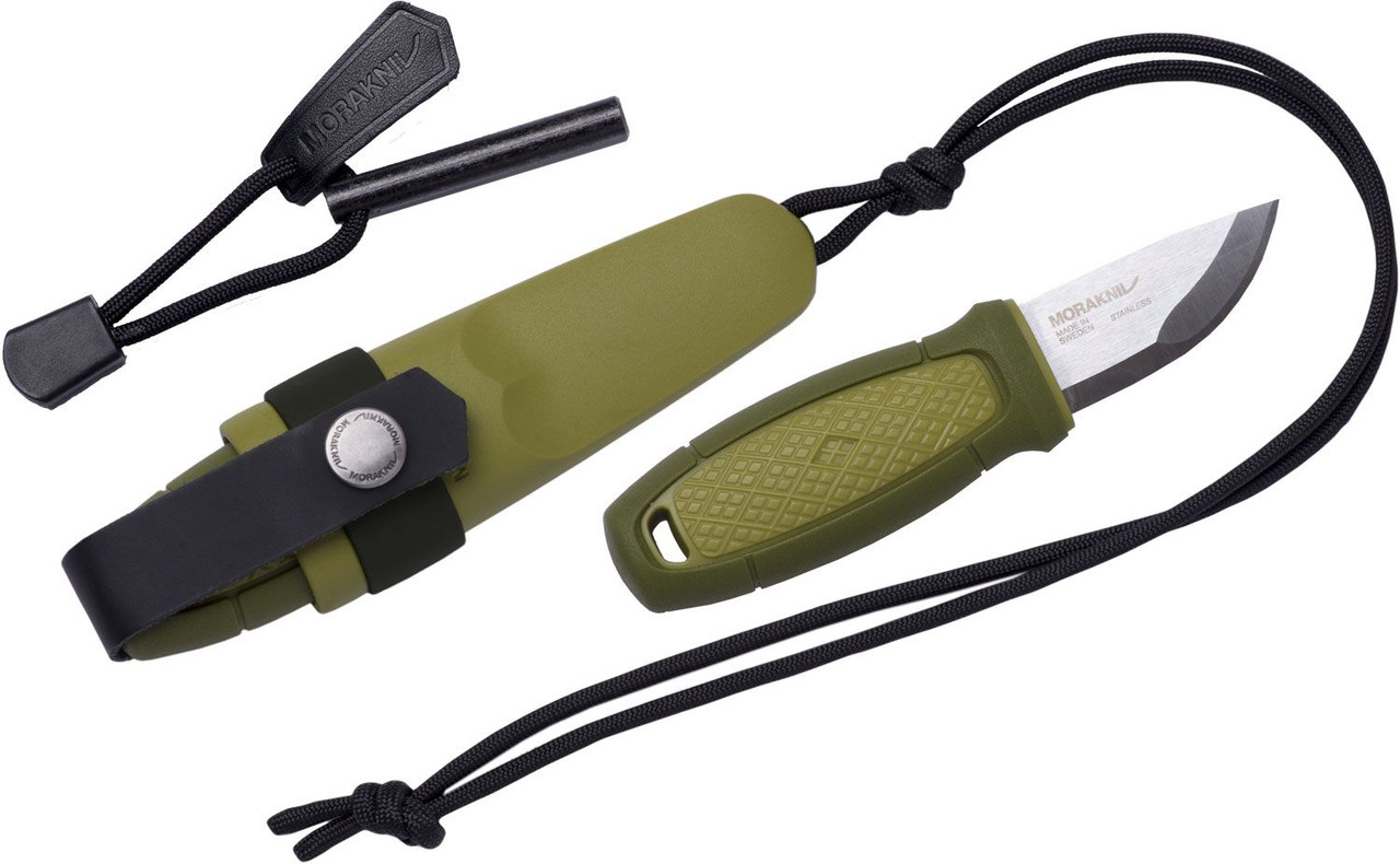 Morakniv Eldris Pocket-Size Fixed Blade Neck Knife Kit Green (2.125 Satin)  - Blade HQ