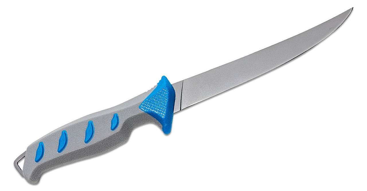 Buck 0145BLS Hookset Salt Water Fillet Knife 6 5Cr15MoV Titanium Coated  Blade, Blue Polypropylene and Rubber Overmold Handles, Plastic Sheath (Buck  0145BLS)
