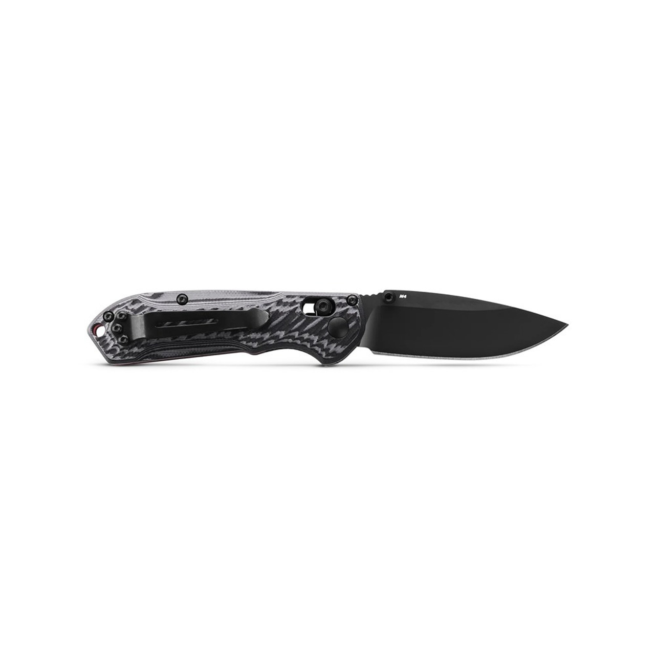 Benchmade Mini Freek Axis Folding Knife, Multicolour G10. Black Cerakote M4 Blade, Tricolour G10 Handle, Axis Lock, Made in U.S.A.