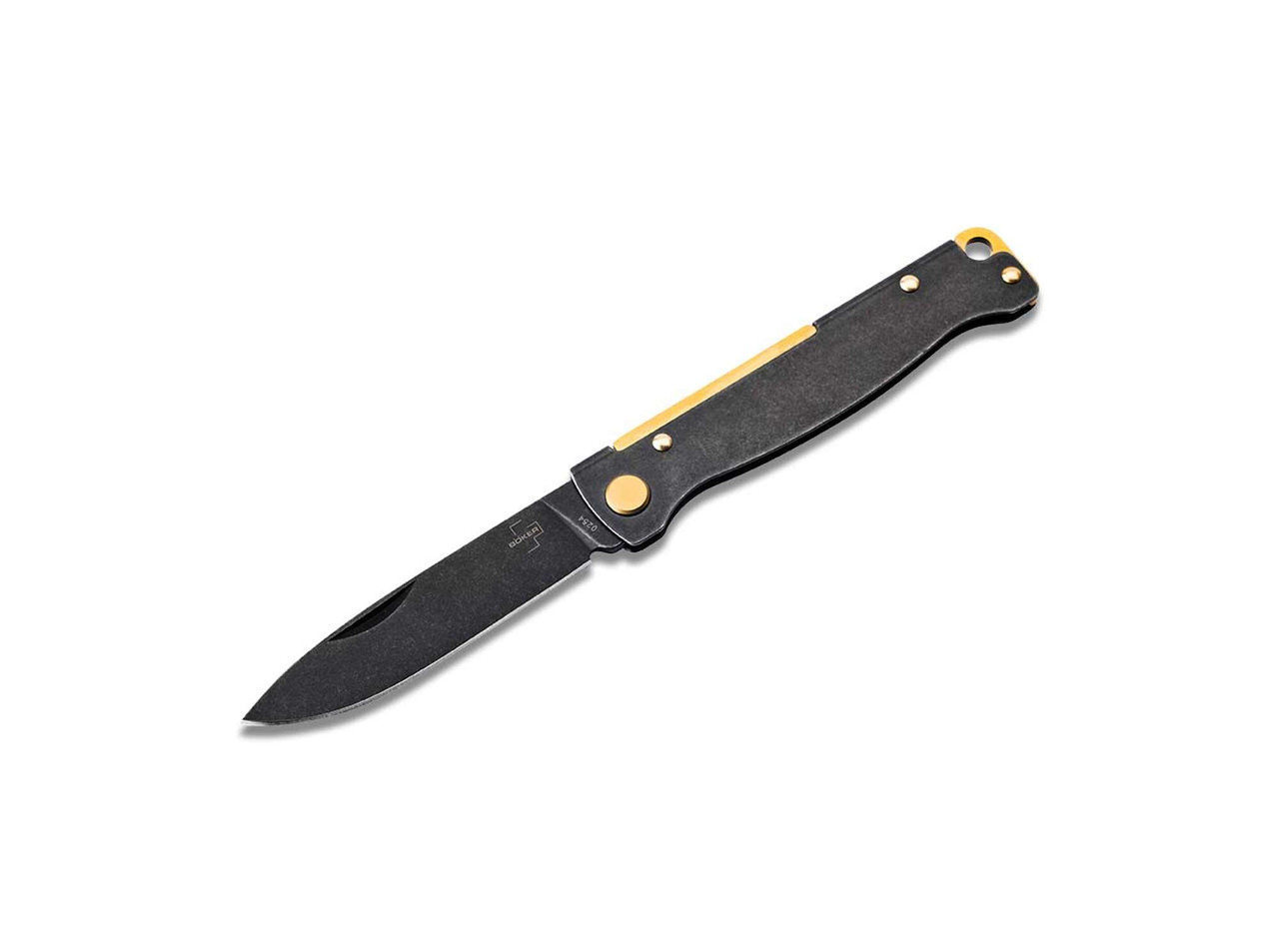 Boker Plus Atlas Black Stonewash Brass