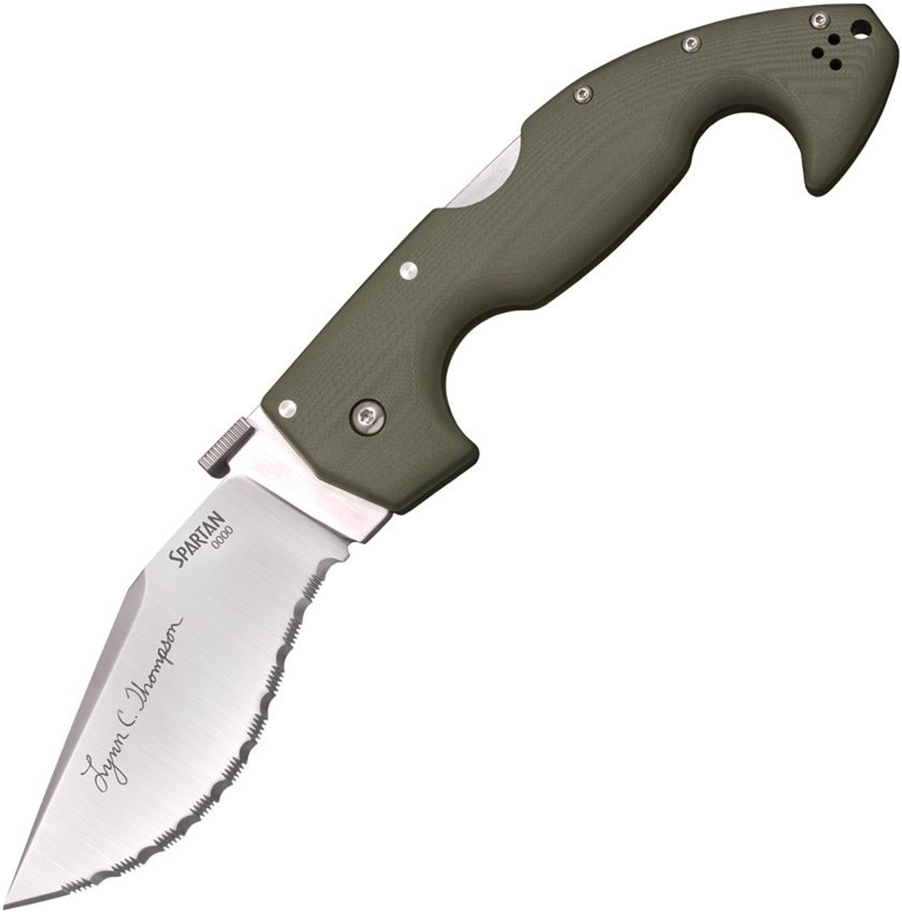 Cold Steel Spartan Lockback. S35VN stainless clip point blade.