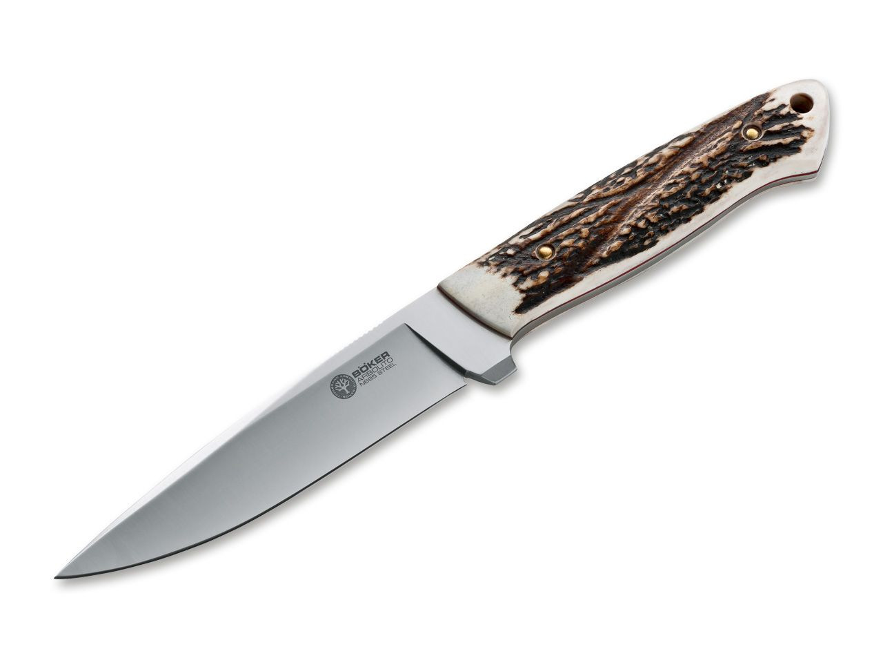 Boker Arbolito Relincho Stag. N695 steel. Classic hunting knife.