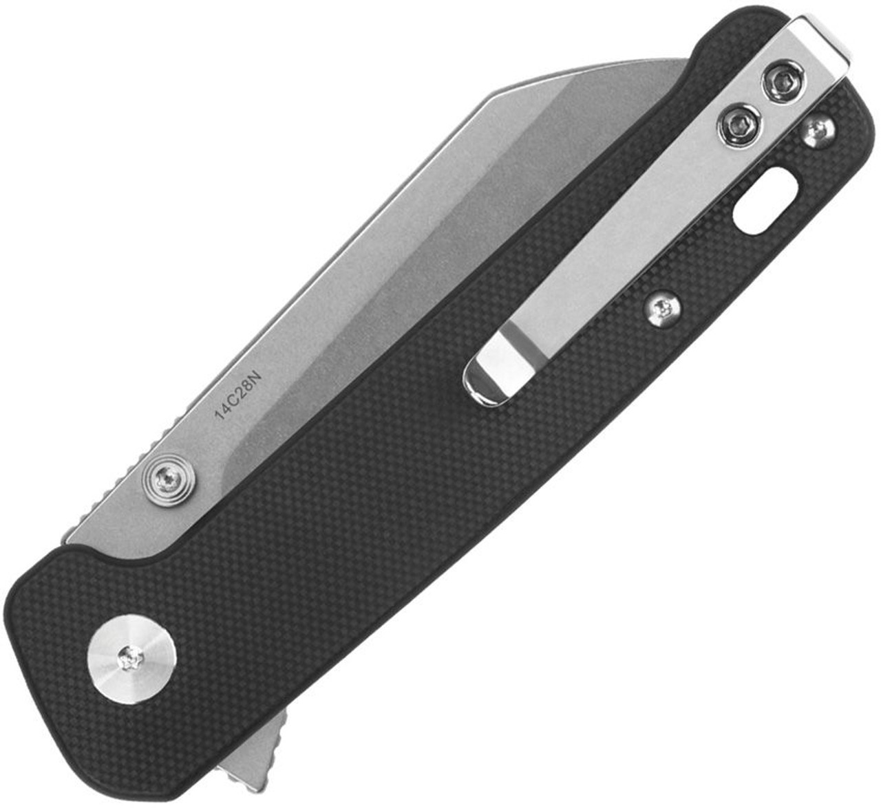 QSP Knife Penguin Button Lock Black