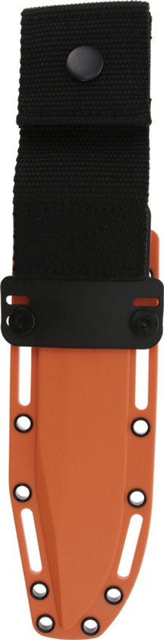 Cold Steel  SRK Fixed Blade Orange. Black coated SK5 carbon steel blade.