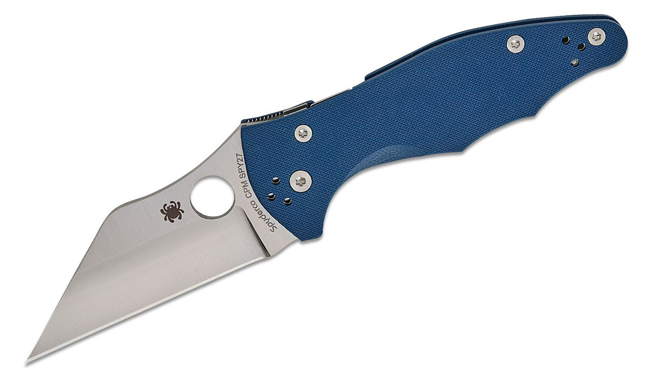 Spyderco Yojimbo 2 Compression Lock. Cobalt Blue G10 Handles.  CPM SPY27