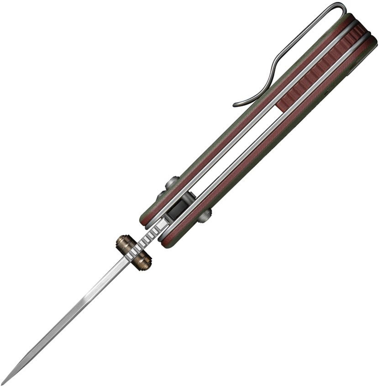 Civivi  Baby Banter 2 Crossbar Lock. Tweezers and toothpick in handle.