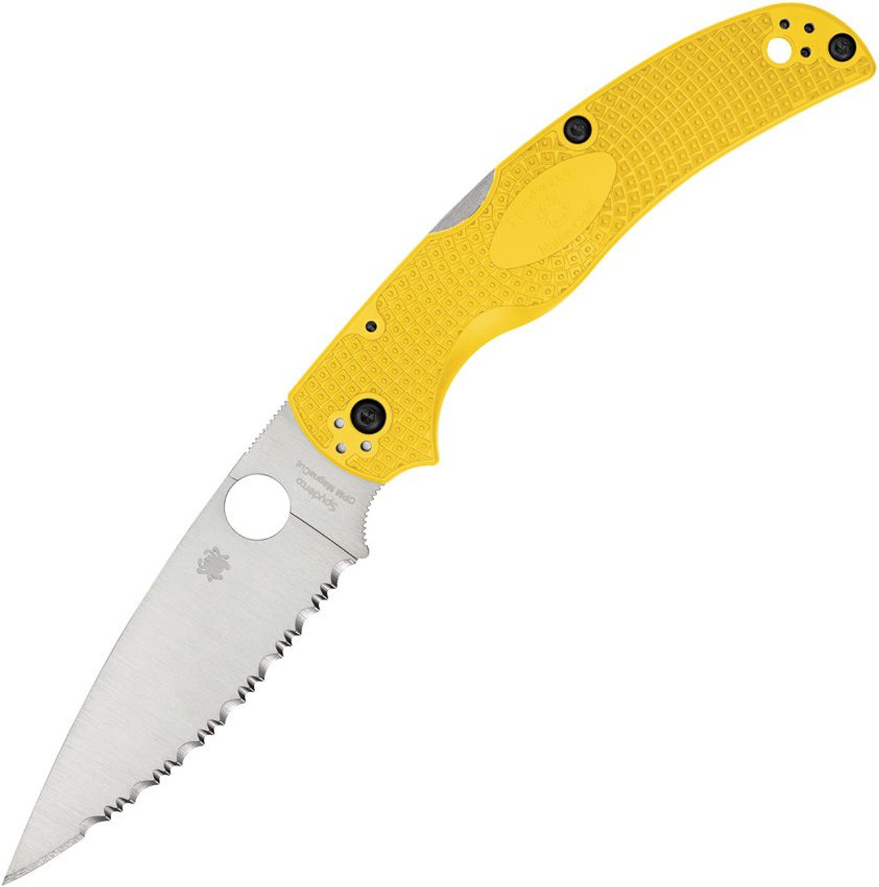 Spyderco Native Chief Lockback Salt Yellow - CPM MagnaCut