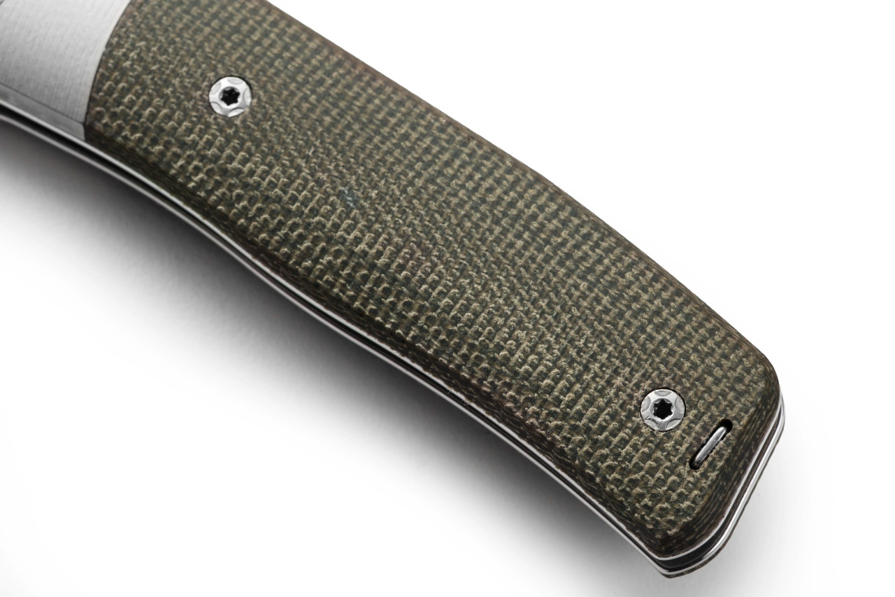LionSTEEL NiNi - Green canvas - Titanium Bolster