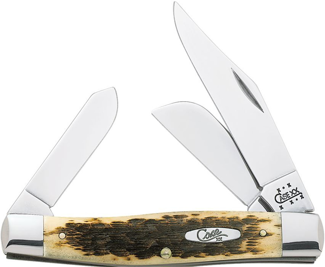 Case Jumbo Stockman Amber Bone 