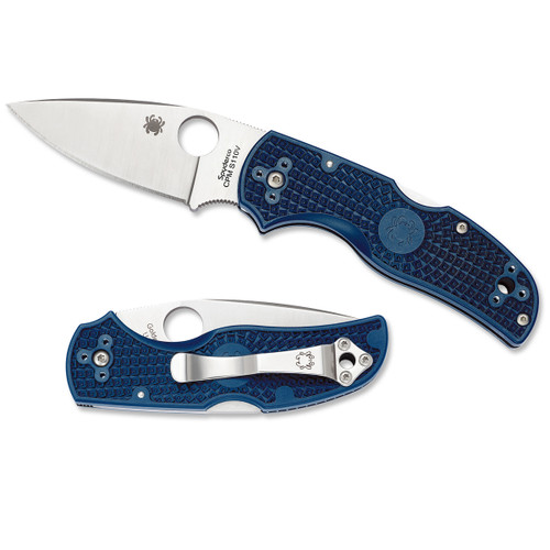 Spyderco Native 5 Lightweight Dark Blue S110V Plain Blade